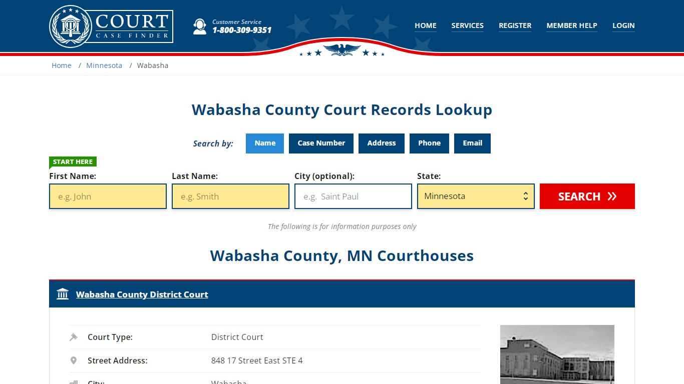 Wabasha County Court Records | MN Case Lookup